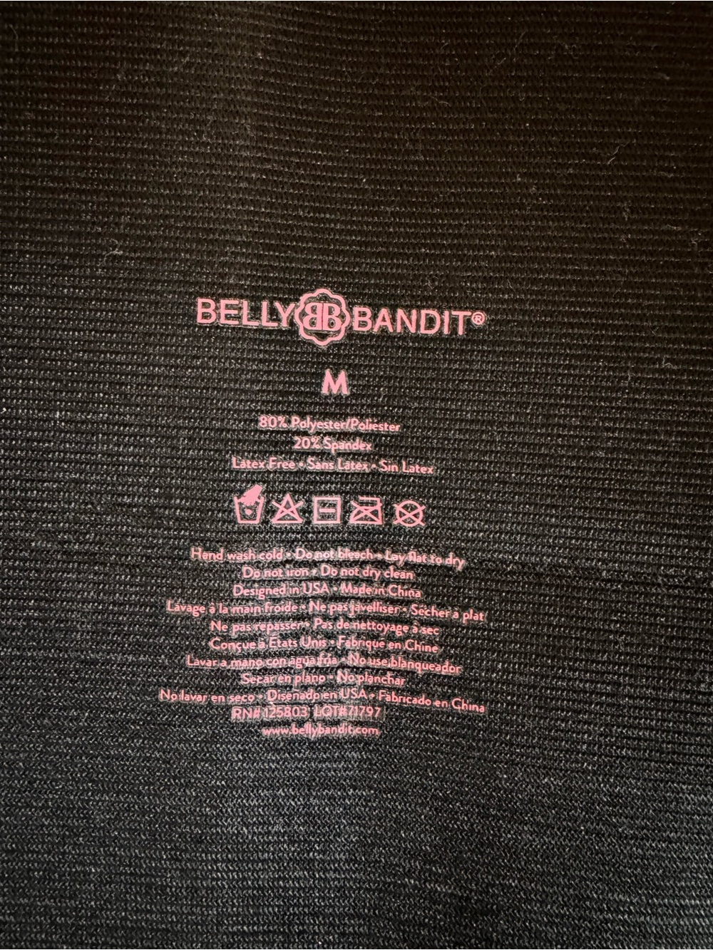 Belly Bandit Original Postpartum Belly Wrap Binder Black Size M Medium - Picture 5 of 5